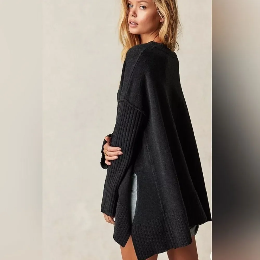 NWT Free People Orion A Line Tunic in Carbon - Picture 4 of 5